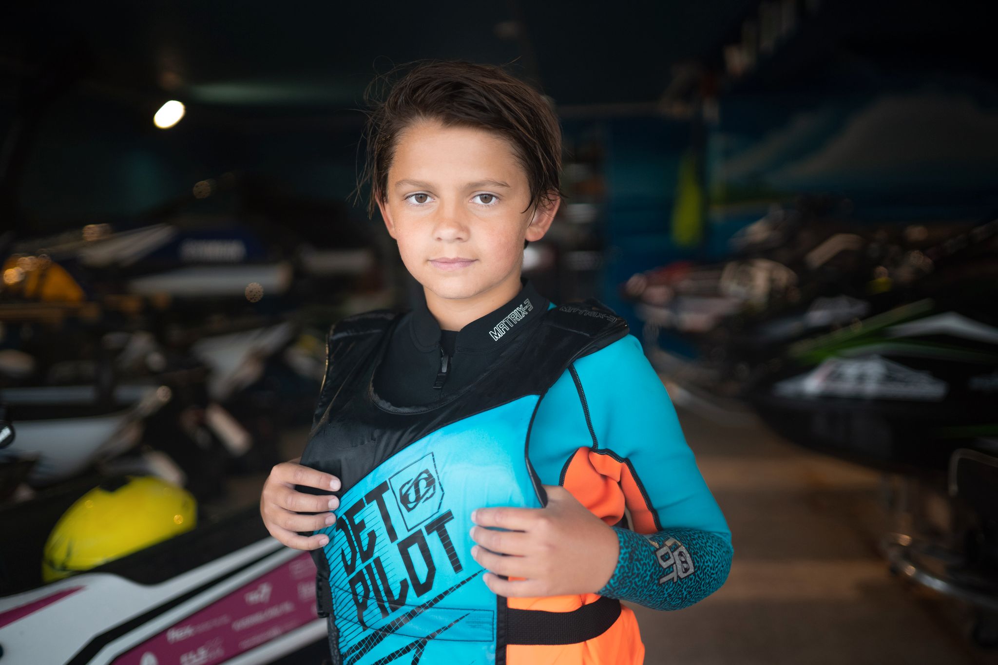  MÅLBEVISST: Theodor Liseth (12) har klare mål for hva han vil oppnå innenfor sporten, jetski. 